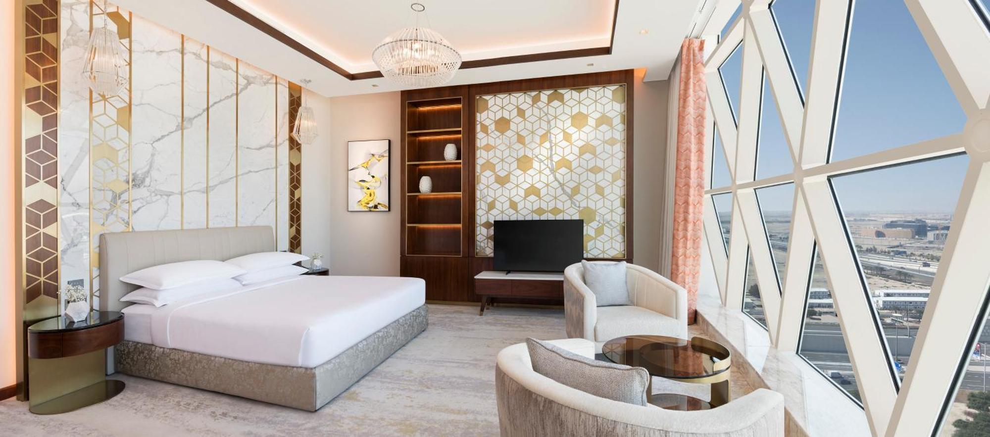 Velero Hotel Doha Lusail Exterior foto A bedroom at the hotel