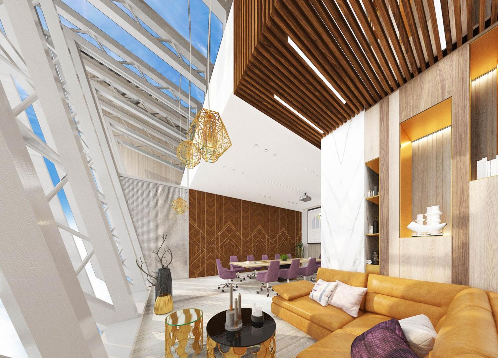 Velero Hotel Doha Lusail Exterior foto Interior of the Sky Loft